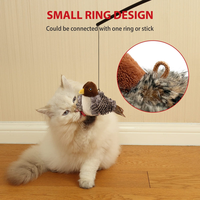 Electric Chirping Catnip Bird Cat Toys