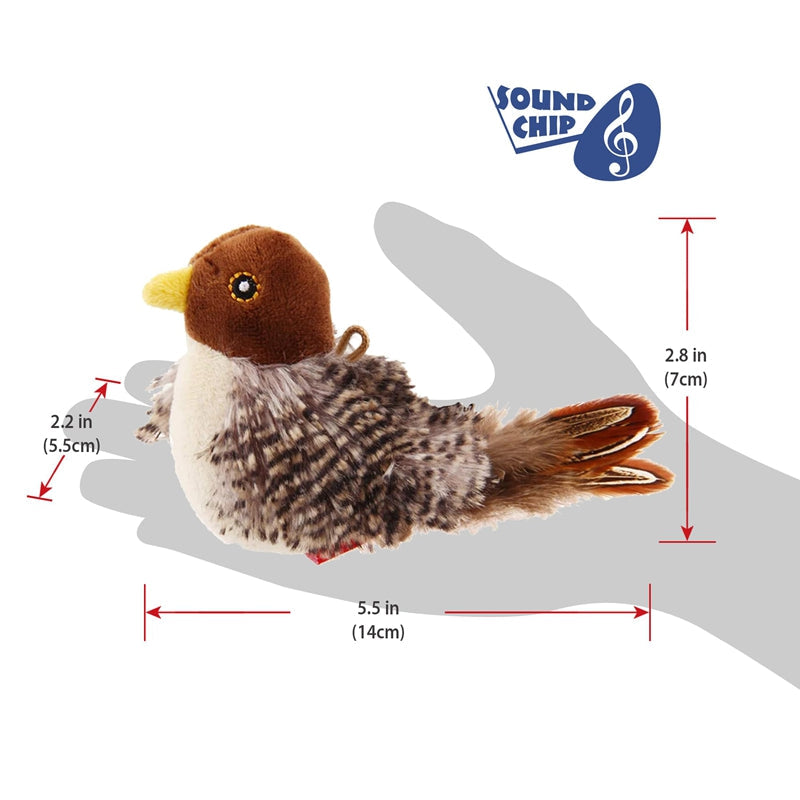 Electric Chirping Catnip Bird Cat Toys
