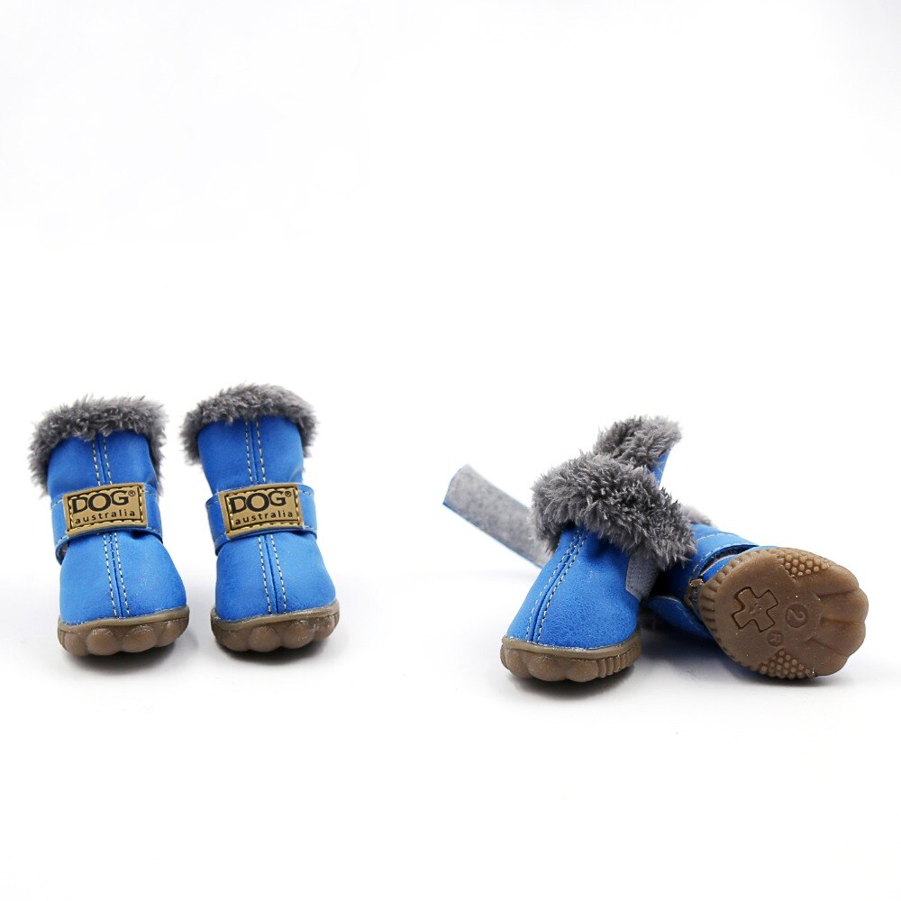 Dog Australia Waterproof Fleece-Lined Warm Dog Snow Boots