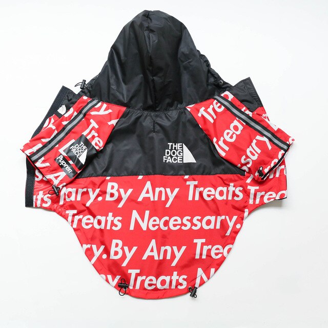 Windproof Waterproof Reflective Dog Rain Jacket — Hooded, Lightweight, Sizes S–5XL