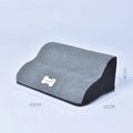 Grey pet slope stairs, 15cm high with textured sponge anti-slip step surface
