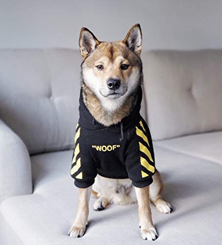 Fresh Pawz Woof Dog Hoodie — Bold Streetwear for Dogs, 3 Colors, Sizes S–2XL