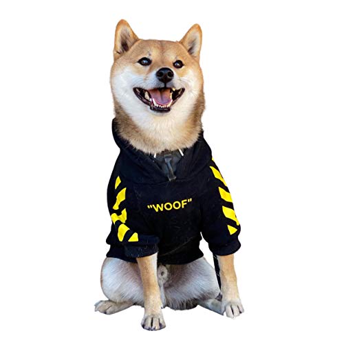 Fresh Pawz Woof Dog Hoodie — Bold Streetwear for Dogs, 3 Colors, Sizes S–2XL