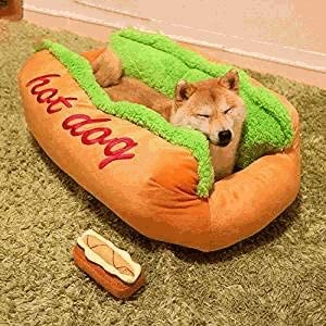 Hot Dog Pet Bed — Cozy Novelty Bed for Small & Medium Dogs