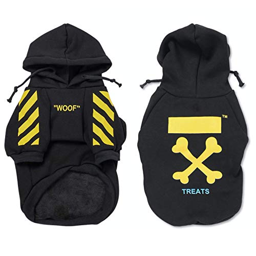 Fresh Pawz Woof Dog Hoodie — Bold Streetwear for Dogs, 3 Colors, Sizes S–2XL