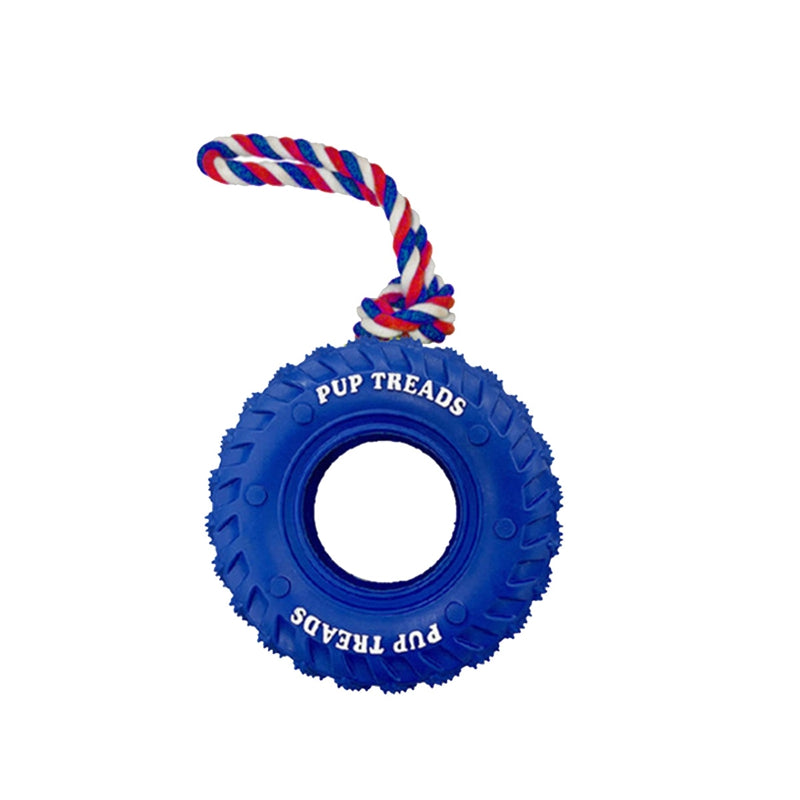 Rubber Tire & Tug Of War Rope Toy