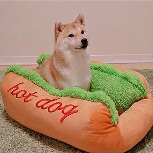 Hot Dog Pet Bed — Cozy Novelty Bed for Small & Medium Dogs