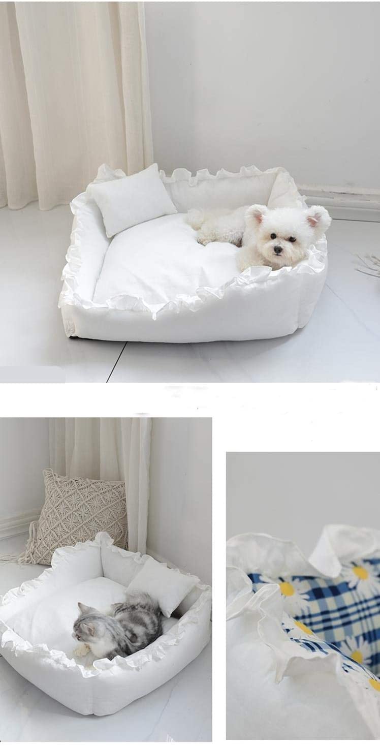 Princess Pet Sofa Bed — Ultra-Soft Plush, Memory Foam, Removable & Washable Cover