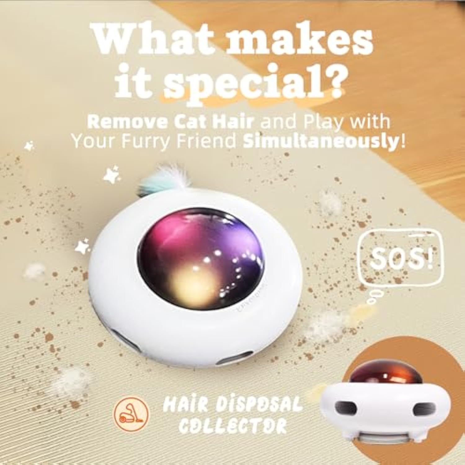 USB Rechargeable Feather Kicker Cat Toy