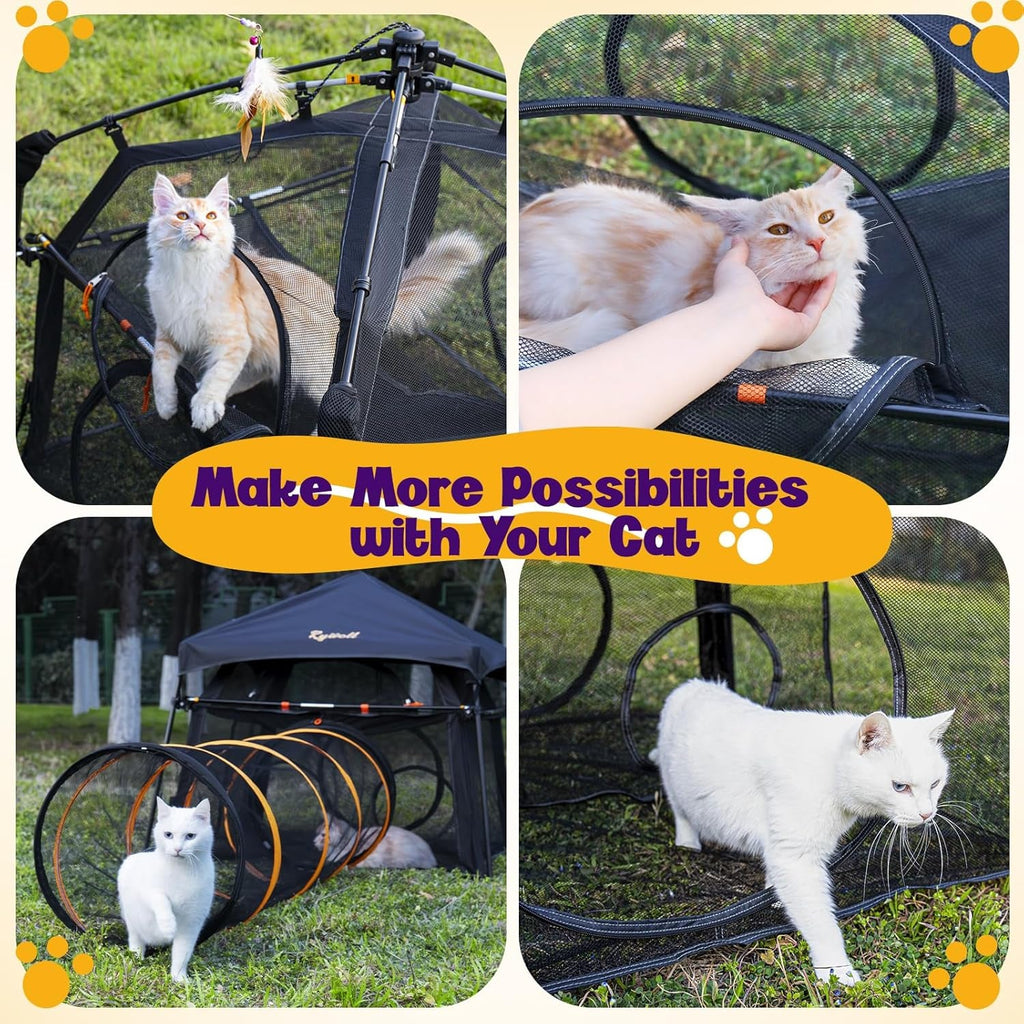 Extra Large Outdoor Catio Cat 2 Tier Cat Tent Playpen