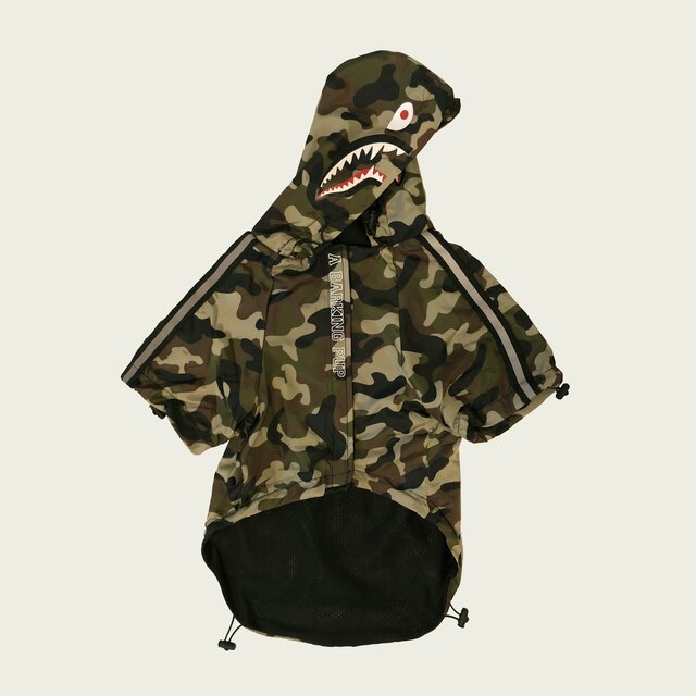 Windproof Waterproof Reflective Dog Rain Jacket — Hooded, Lightweight, Sizes S–5XL