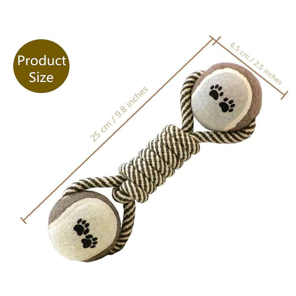 Cotton Rope  Ball  & Tug Toy For Dogs