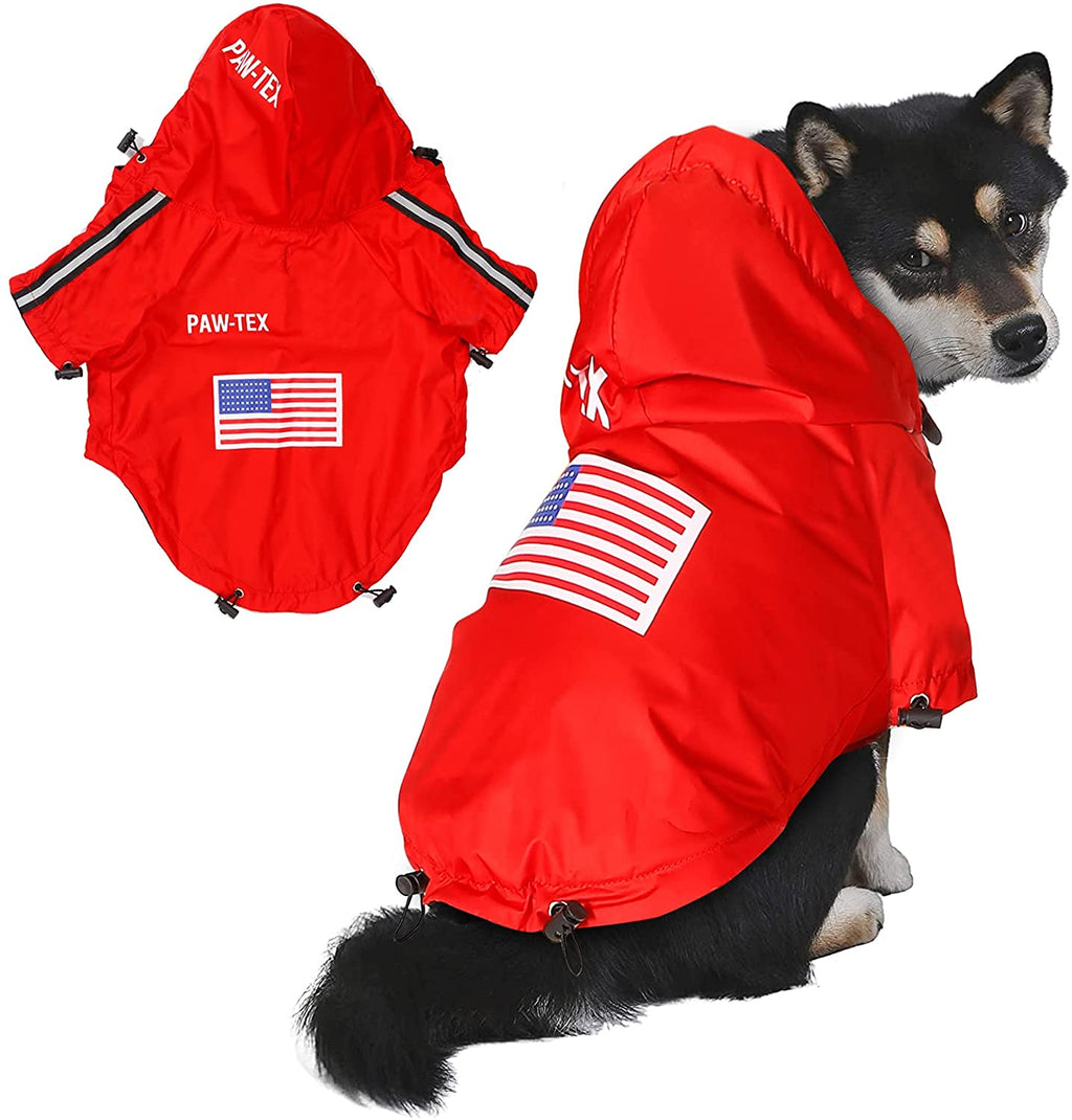 The Dog Face Pet Raincoat — Waterproof Windproof Hooded Jacket, 5 Colors, Sizes S–5XL