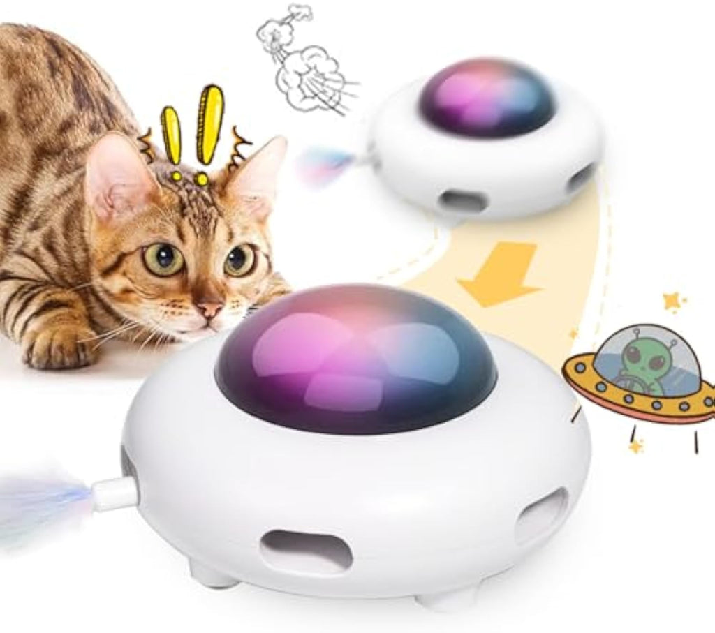 USB Rechargeable Feather Kicker Cat Toy