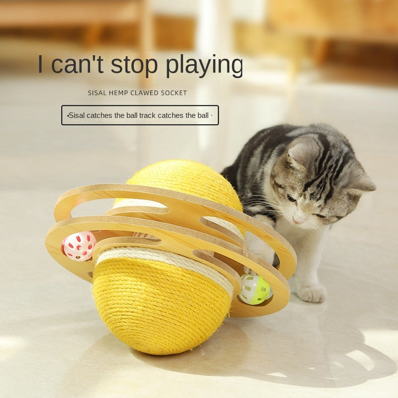 Interactive Sisal Rope Cat Scratcher Ball Toys