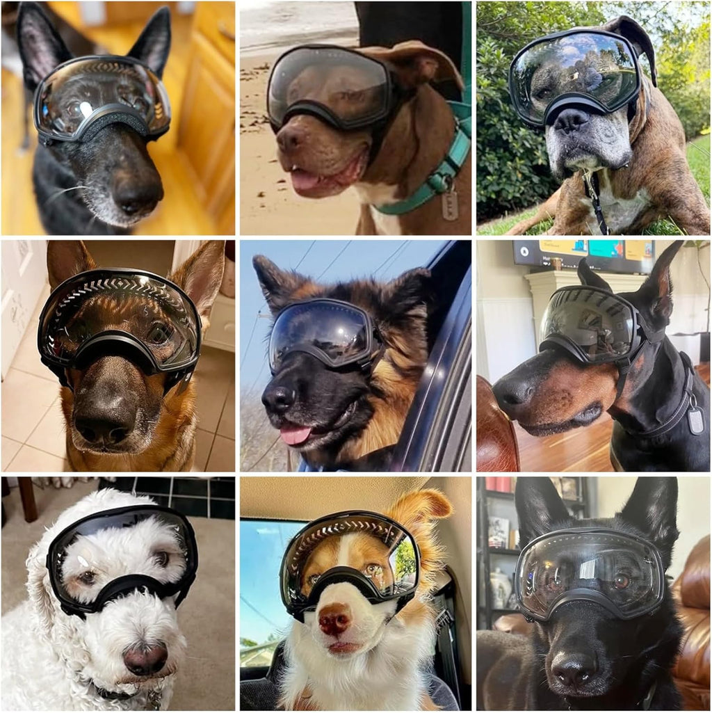 Motorcycle Dog Goggles Tactical Windproof For Large Dog
