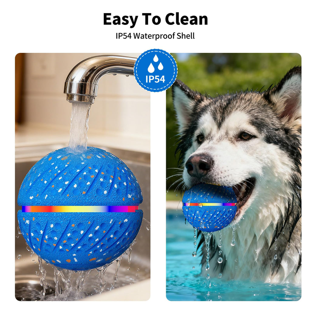 Smart Bouncing Dog Ball With Colorful Lights Toy
