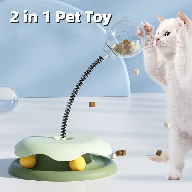 2 In 1 Toys Turntable Ball Treat Toy