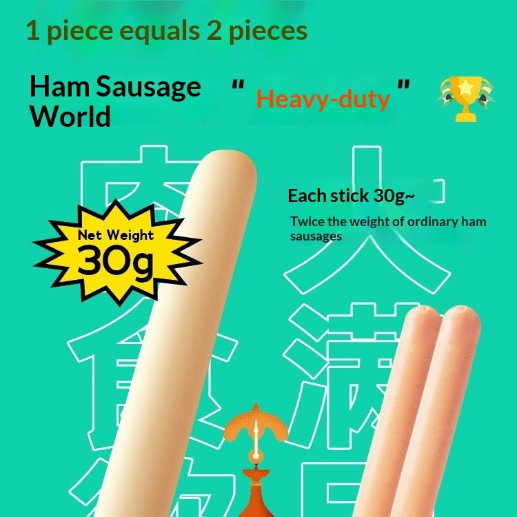 Light beige pet sausage sticks for small dogs, shown individually
