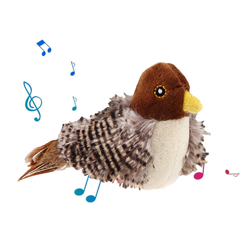 Electric Chirping Catnip Bird Cat Toys