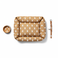 Blushing Meadow Bunny Parade Pet Set — Bed, Bowl & Collar