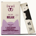 Cat calming lickable cream treats sachet and box, tuna flavor