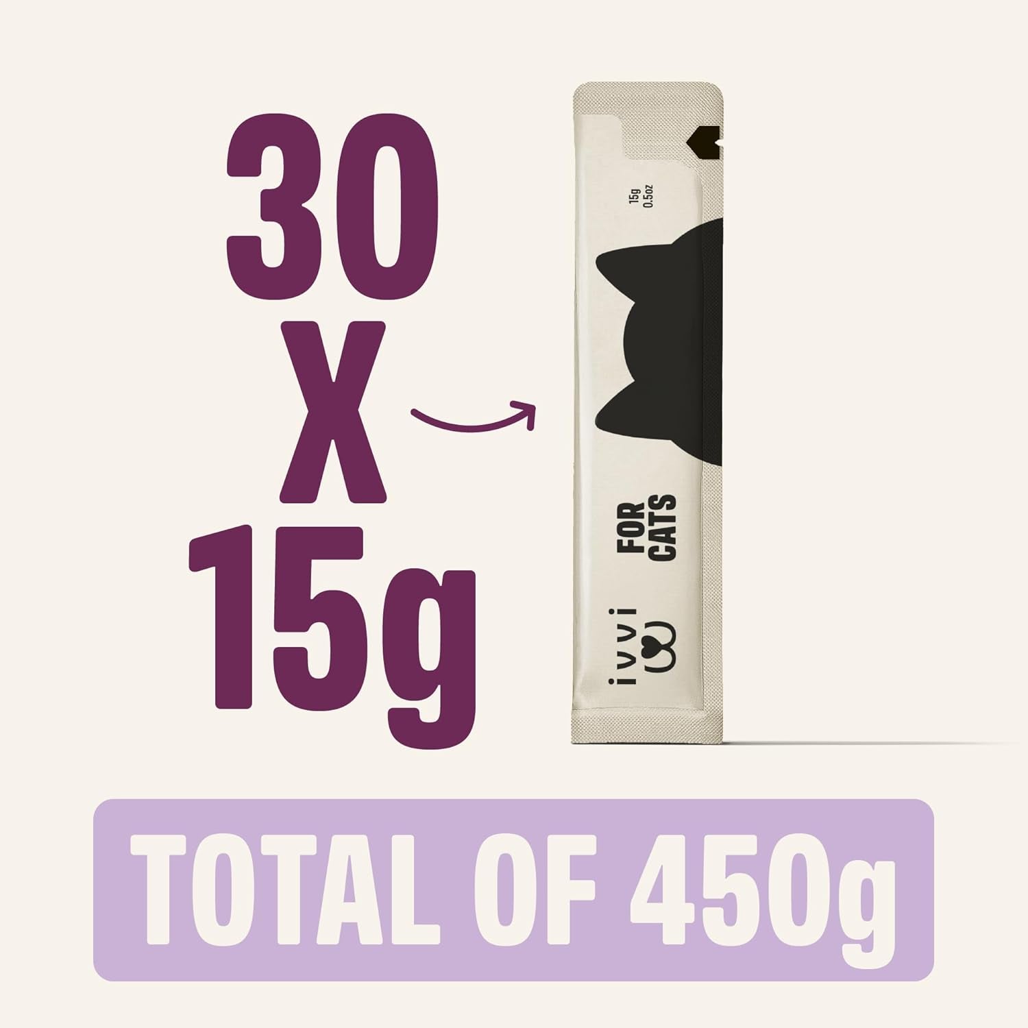 30 x 1.5g sachet pack of cat lickable tuna cream treats