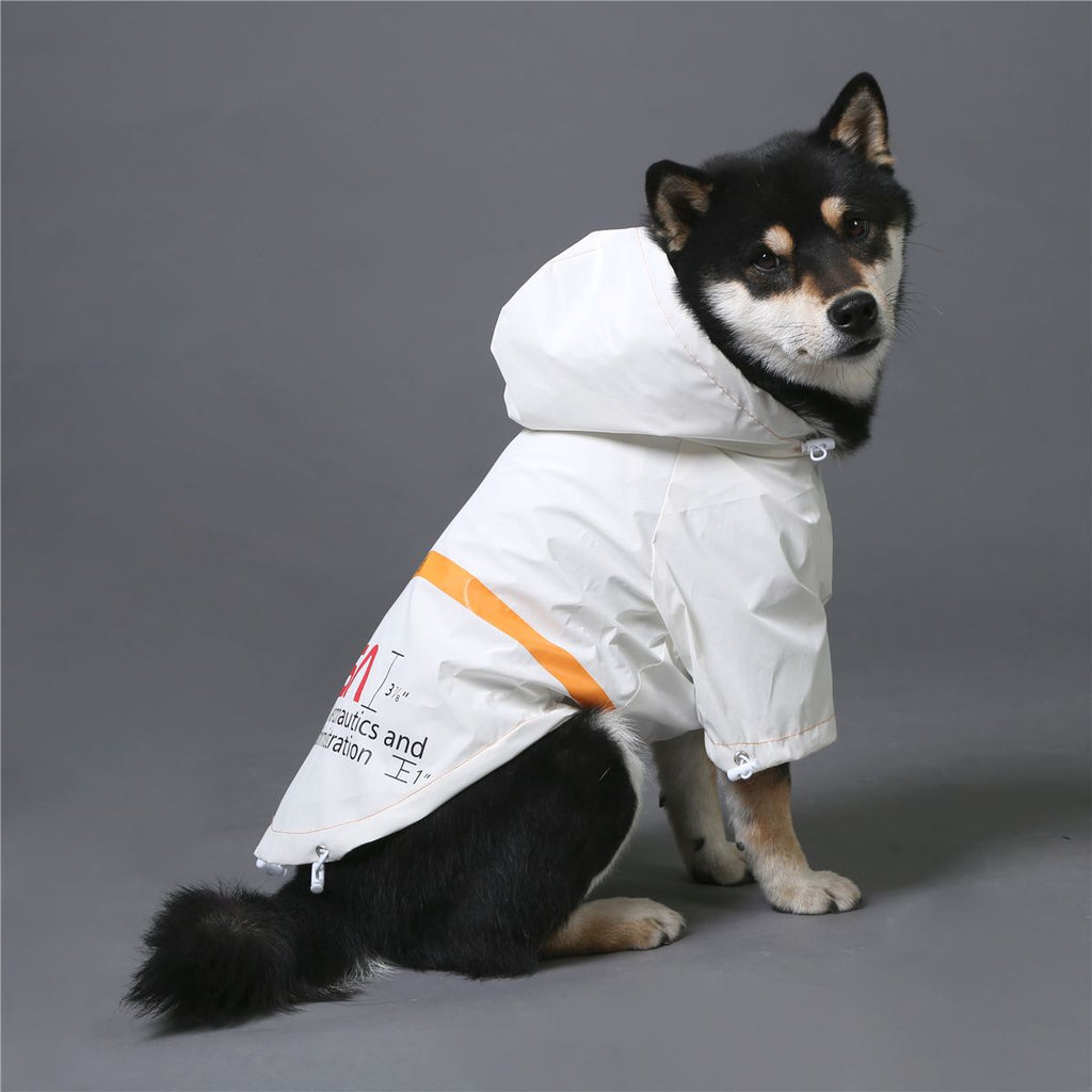 Windproof Waterproof Reflective Dog Rain Jacket — Hooded, Lightweight, Sizes S–5XL