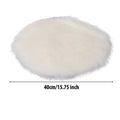 White round heated pet pad blanket, 40cm/15.75 in