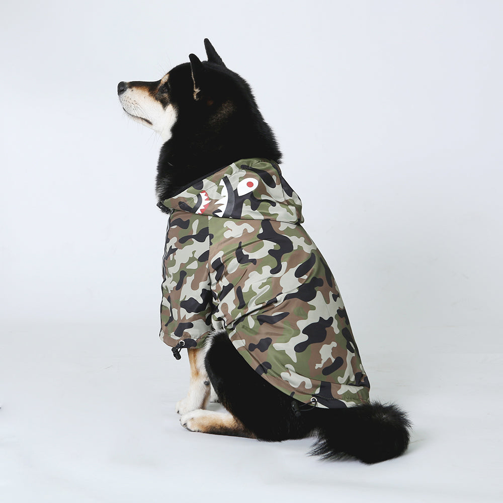 Windproof Waterproof Reflective Dog Rain Jacket — Hooded, Lightweight, Sizes S–5XL