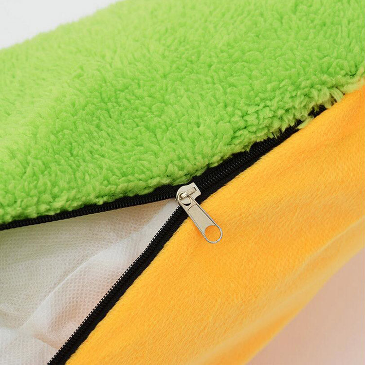 Hot Dog Pet Bed — Cozy Novelty Bed for Small & Medium Dogs