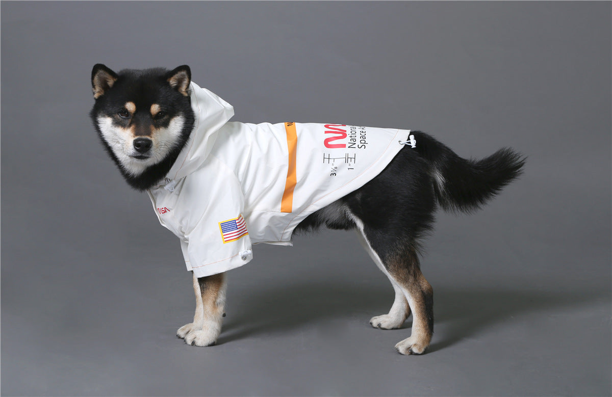 Windproof Waterproof Reflective Dog Rain Jacket — Hooded, Lightweight, Sizes S–5XL