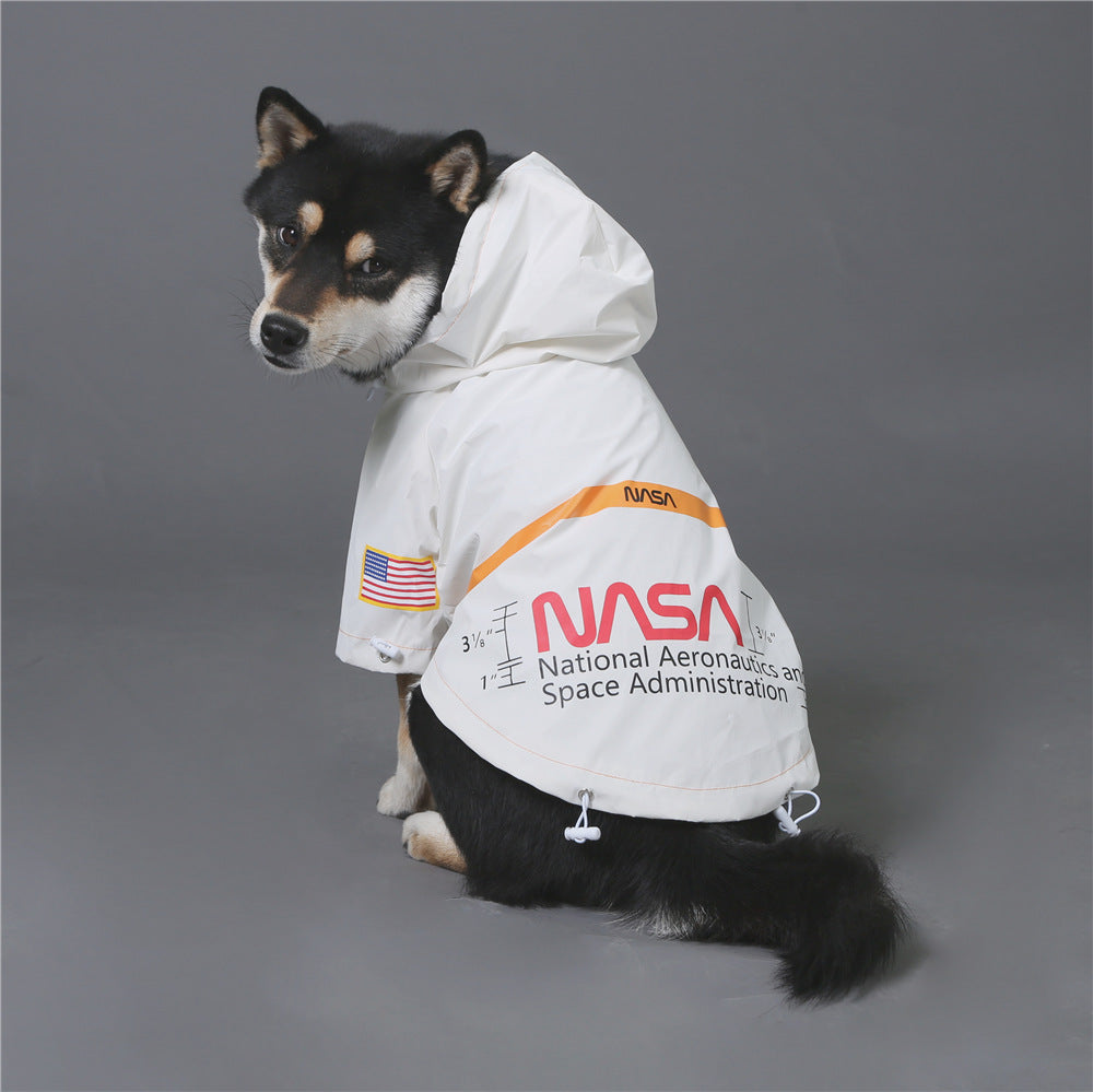 Windproof Waterproof Reflective Dog Rain Jacket — Hooded, Lightweight, Sizes S–5XL