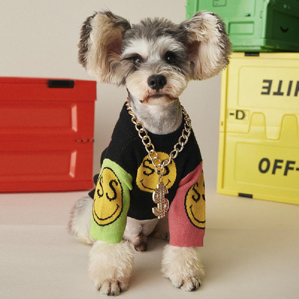 Luxury Dollar Sign Dog Chain Necklace – Hip Hop Gold Pet Jewelry Accessories