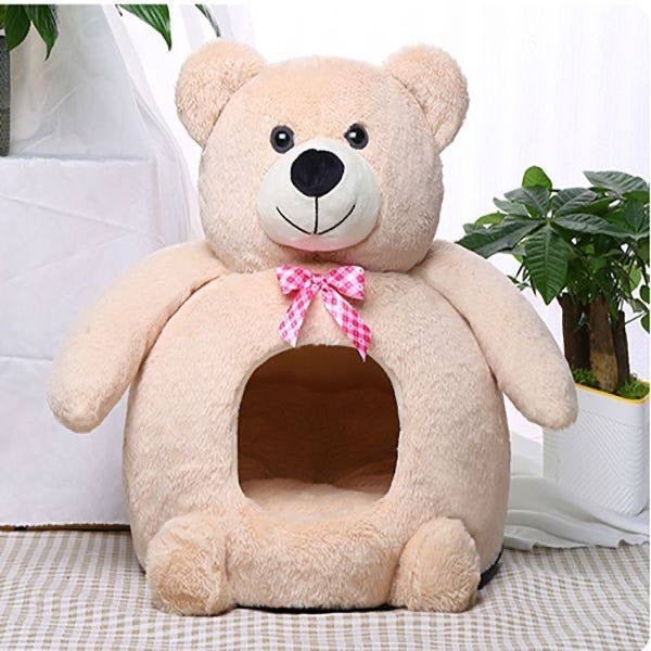 Teddy Bear Pet Bed House for Small Pets