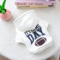 Game Day Dog Hoodie + Football Embroidery & Cozy Fleece