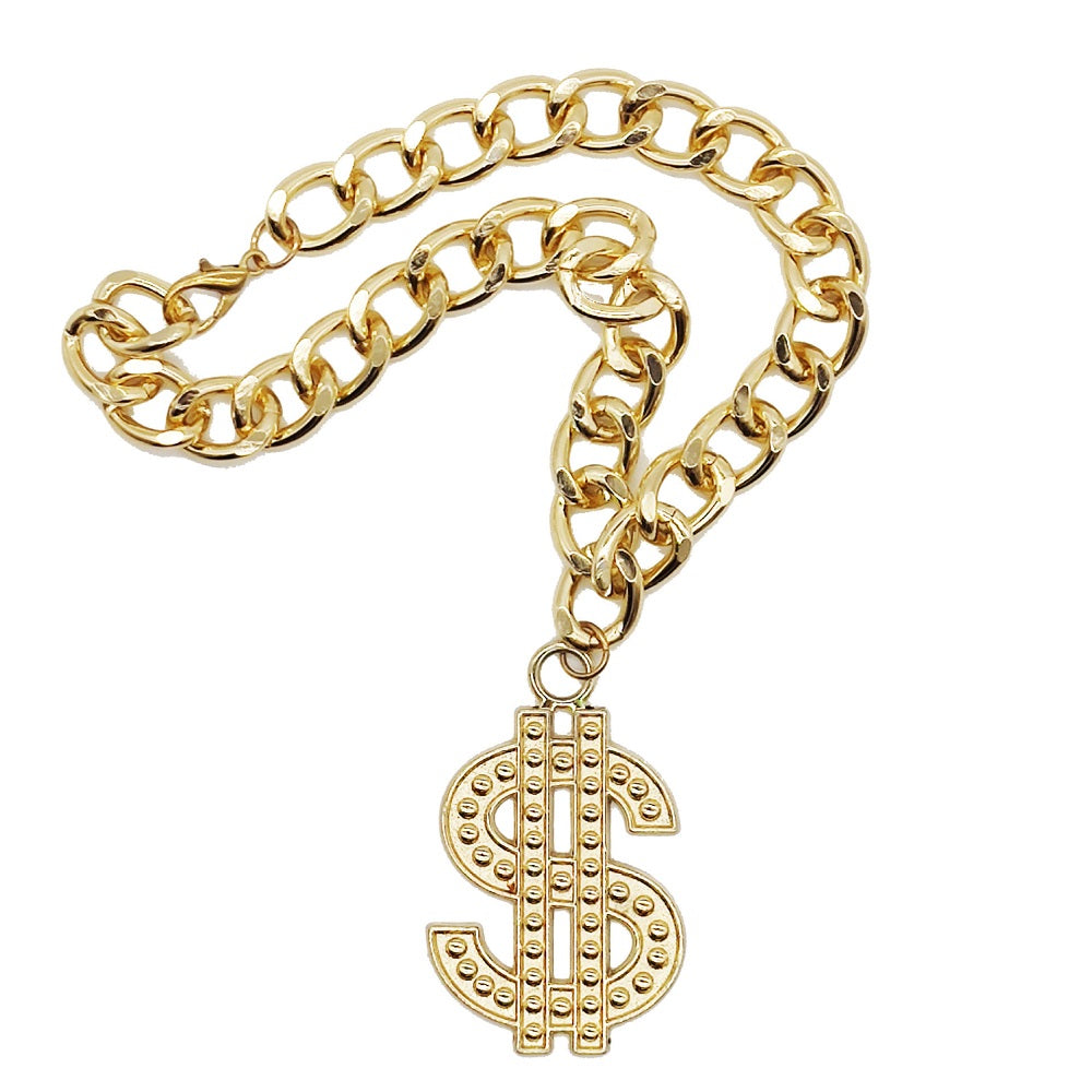 Luxury Dollar Sign Dog Chain Necklace – Hip Hop Gold Pet Jewelry Accessories