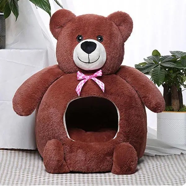Teddy Bear Pet Bed House for Small Pets