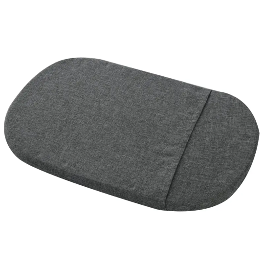 Grey folding pet stroller cushion pad