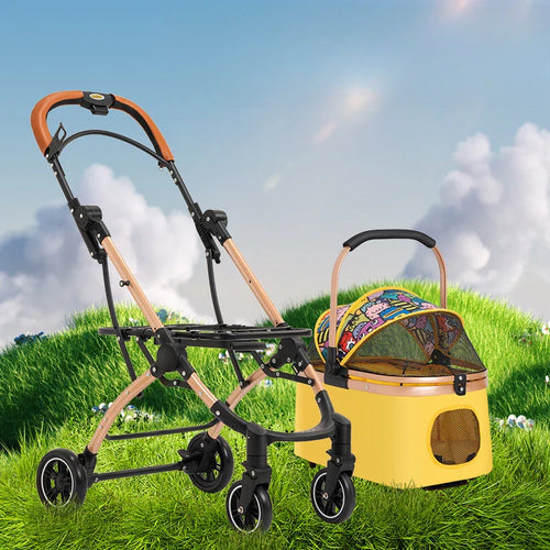 3 in 1 Pet Stroller 4 Wheel Carrier