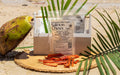 Dehydrated wild-caught salmon chews in plastic pouch with salmon jerky strips