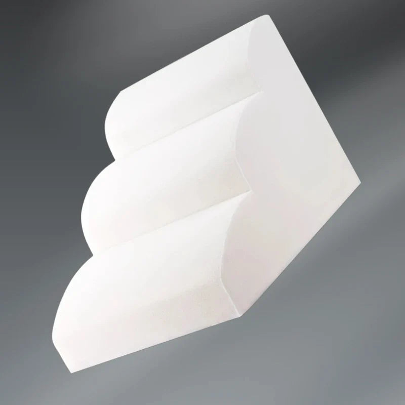 Removable memory foam step cover insert in white