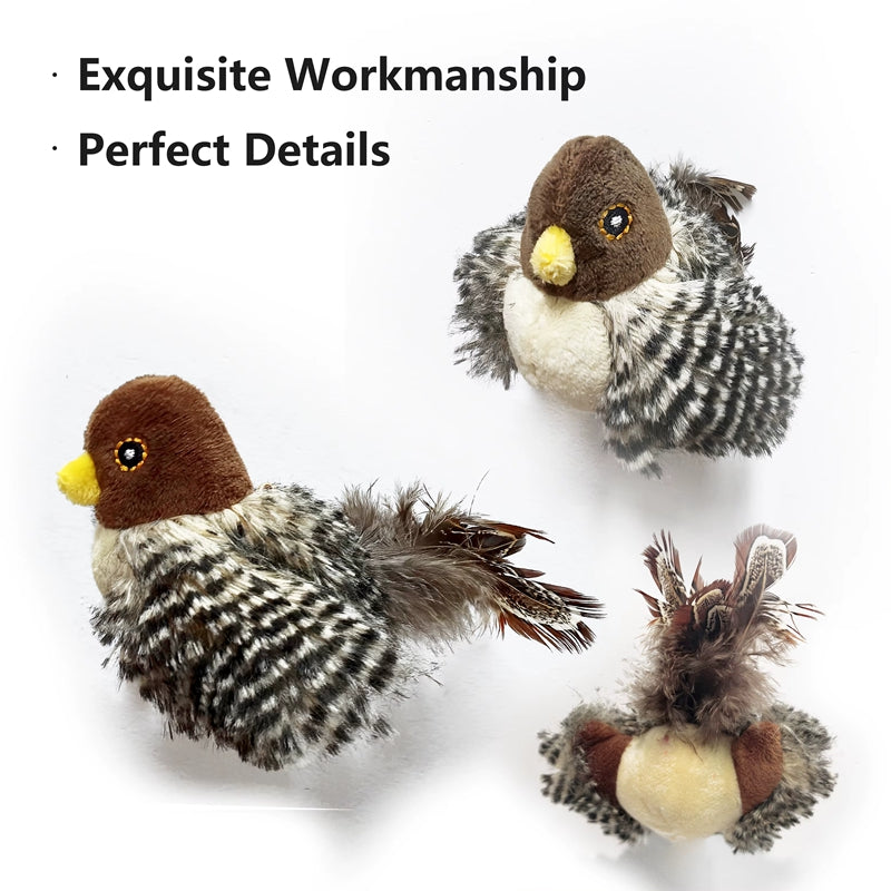 Electric Chirping Catnip Bird Cat Toys