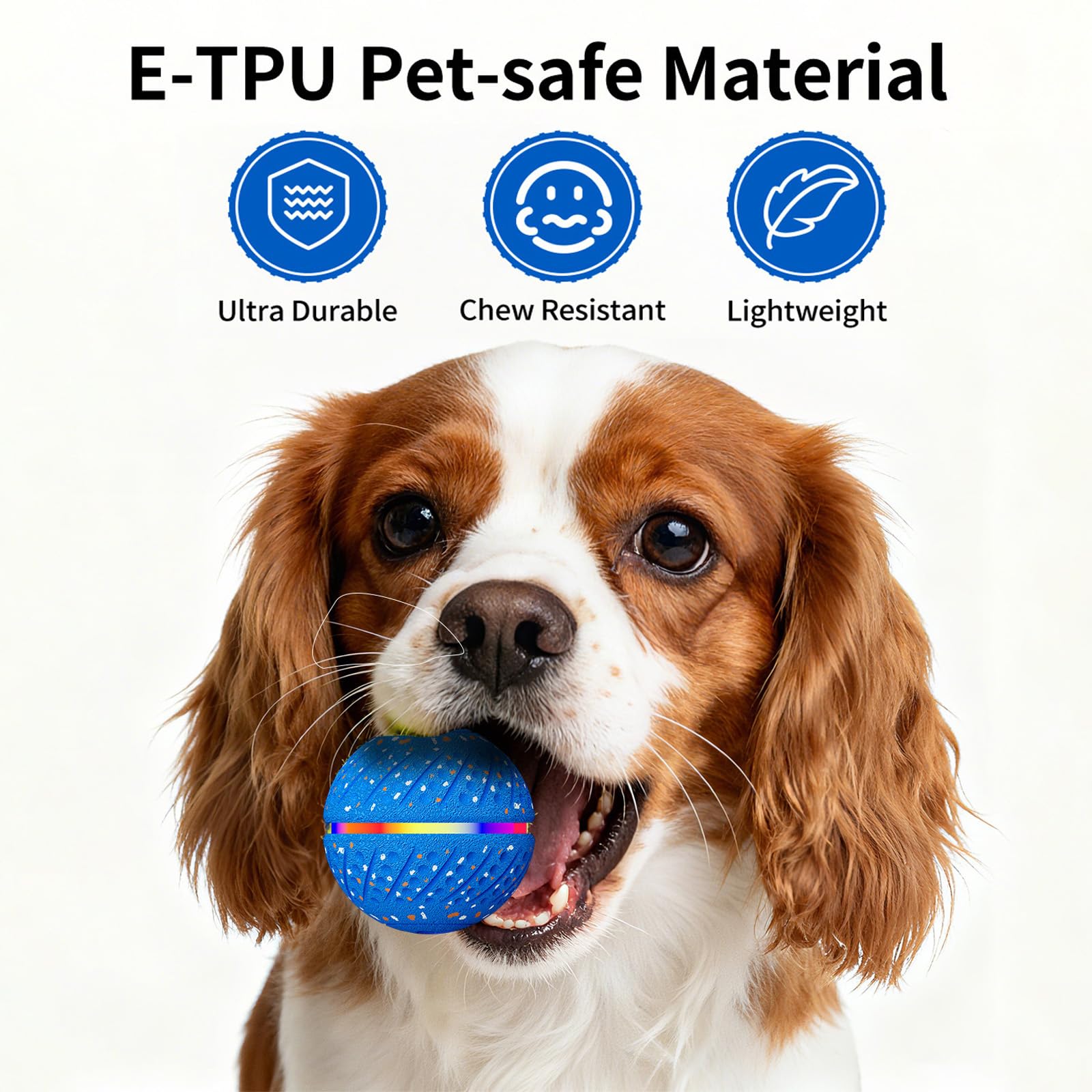 Smart Bouncing Dog Ball With Colorful Lights Toy