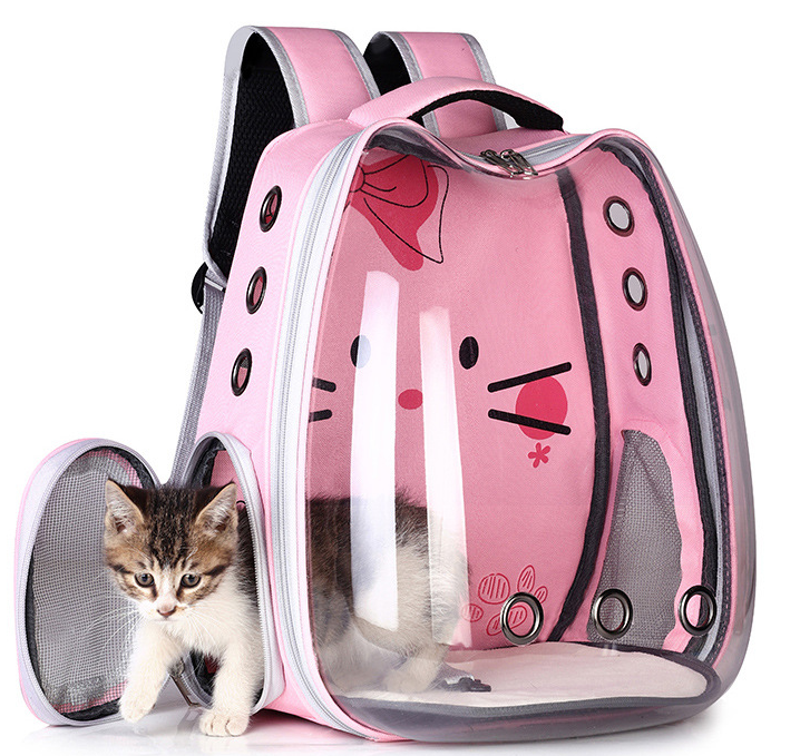 Space Capsule Pet Backpack — Breathable Bubble Window Carrier for Cats & Small Dogs