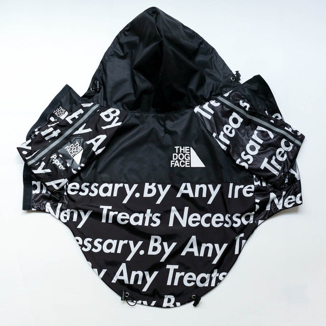 Windproof Waterproof Reflective Dog Rain Jacket — Hooded, Lightweight, Sizes S–5XL