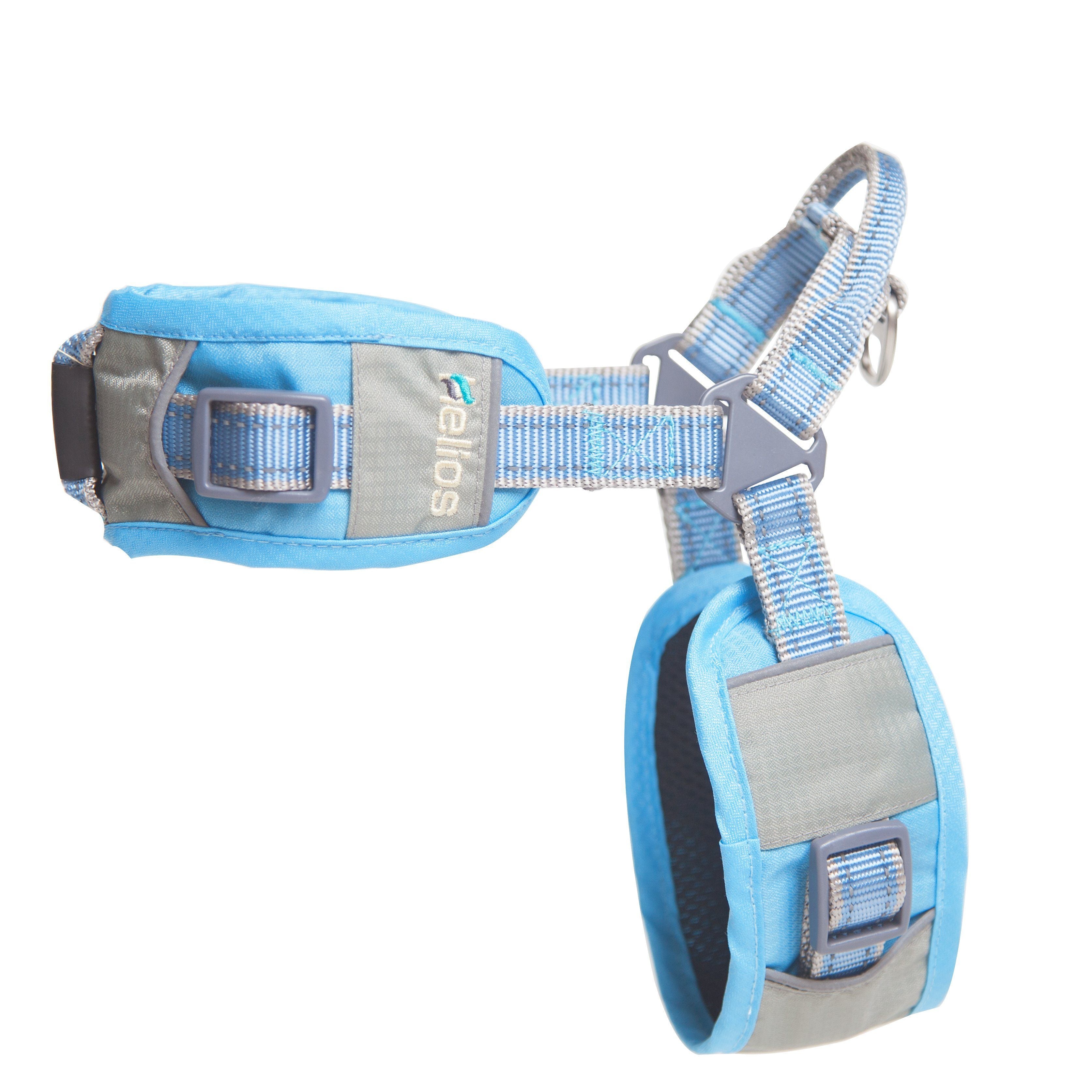 Aqua dog comfort leash and harness set with padded chest panel and metal buckles