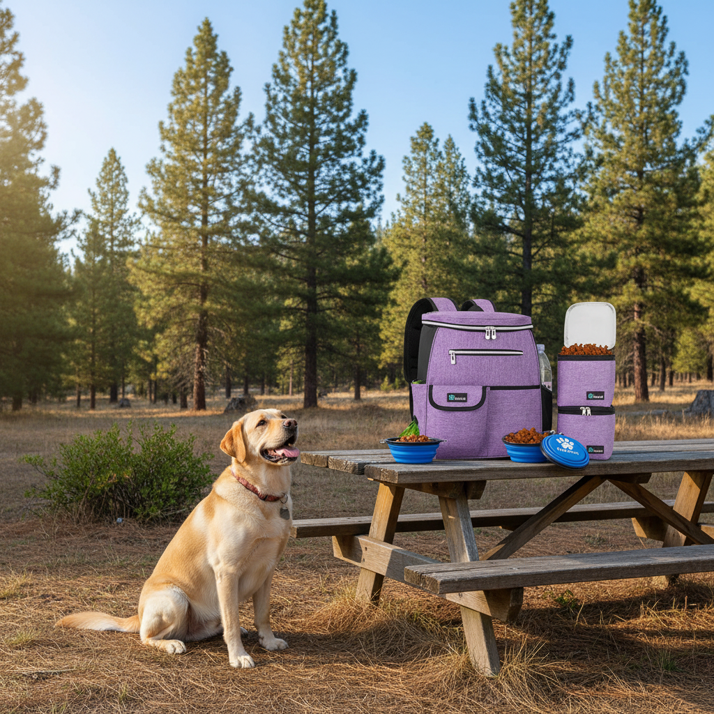 Dog Travel Backpack Campsite
