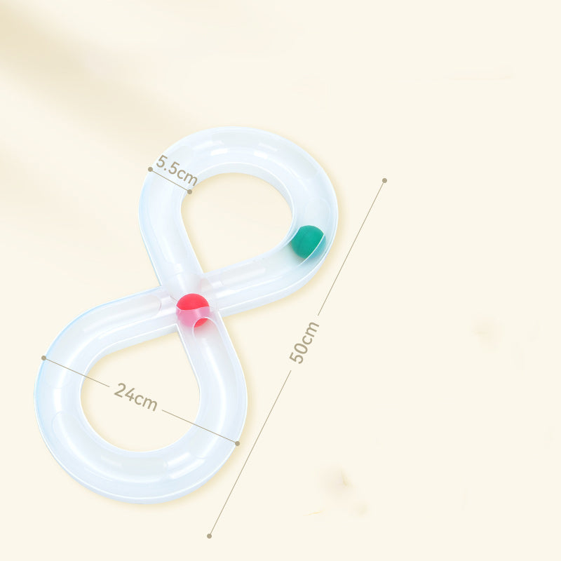 Turntable Track Ball & Teaser Cat Toy