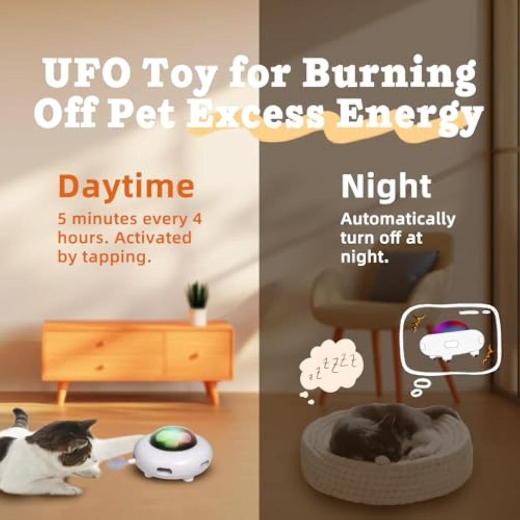 USB Rechargeable Feather Kicker Cat Toy